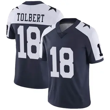 Men's Jalen Tolbert Dallas Cowboys Limited Navy Alternate Vapor Untouchable Jersey