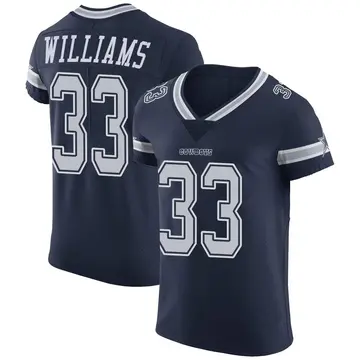Men's Javonte Williams Dallas Cowboys Elite Navy Team Color Vapor Untouchable Jersey