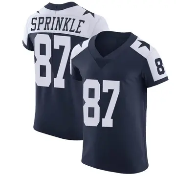 Men's Jeremy Sprinkle Dallas Cowboys Elite Navy Alternate Vapor Untouchable Jersey
