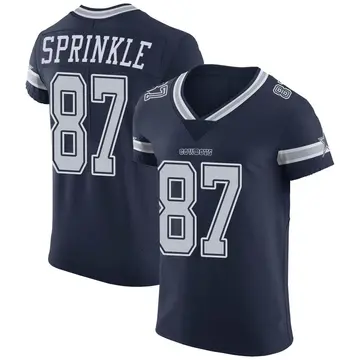 Men's Jeremy Sprinkle Dallas Cowboys Elite Navy Team Color Vapor Untouchable Jersey