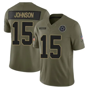 Men's Tyler Johnson Dallas Cowboys Limited Olive 2025 Salute to Service Jersey