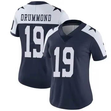 Women's Dontario Drummond Dallas Cowboys Limited Navy Alternate Vapor Untouchable Jersey