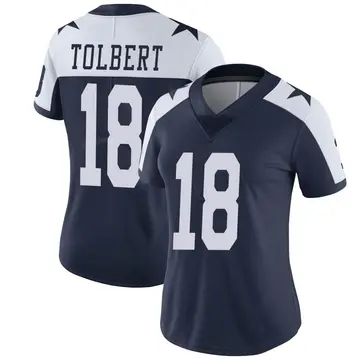 Women's Jalen Tolbert Dallas Cowboys Limited Navy Alternate Vapor Untouchable Jersey