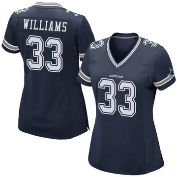 Women's Javonte Williams Dallas Cowboys Game Navy Team Color Jersey
