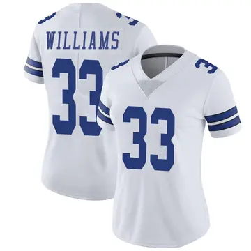 Women's Javonte Williams Dallas Cowboys Limited White Vapor Untouchable Jersey