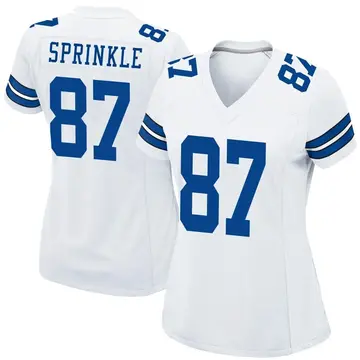 Women's Jeremy Sprinkle Dallas Cowboys Game White Jersey