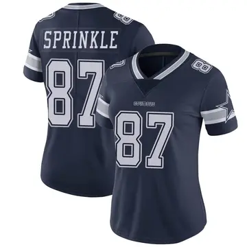 Women's Jeremy Sprinkle Dallas Cowboys Limited Navy Team Color Vapor Untouchable Jersey