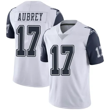 Youth Brandon Aubrey Dallas Cowboys Limited White Color Rush Vapor Untouchable Jersey