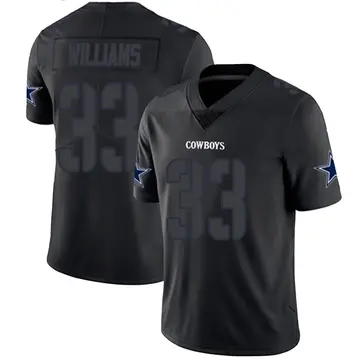 Youth Javonte Williams Dallas Cowboys Limited Black Impact Jersey