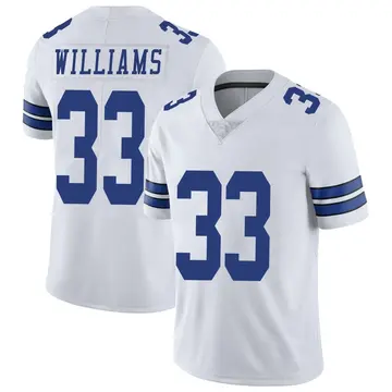 Youth Javonte Williams Dallas Cowboys Limited White Vapor Untouchable Jersey