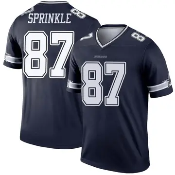 Youth Jeremy Sprinkle Dallas Cowboys Legend Navy Jersey