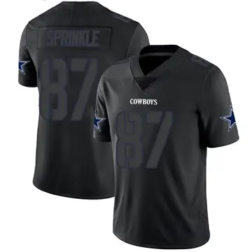 Youth Jeremy Sprinkle Dallas Cowboys Limited Black Impact Jersey