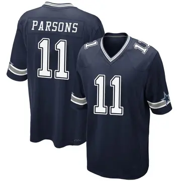 Youth Micah Parsons Dallas Cowboys Game Navy Team Color Jersey