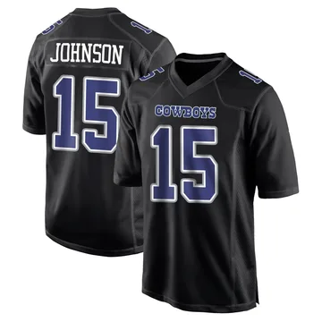 Youth Tyler Johnson Dallas Cowboys Game Black Carbon Fashion Jersey